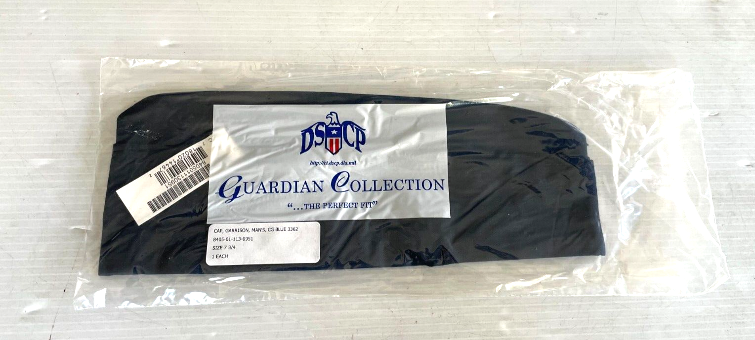 UNISSUED USCG COAST GUARD BLUE SEAMAN'S GARRISON CAP 7 3/4 (NIB)
