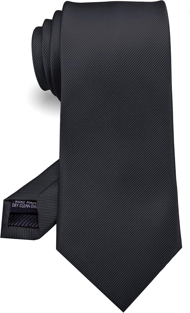 RBOCOTT Solid Color Tie Formal Necktie for Men