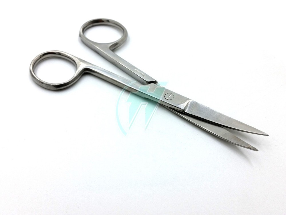1 OPERATING DISSECTING SCISSORS 4.5" CURVED SHARP SHARP TIP SURGICAL