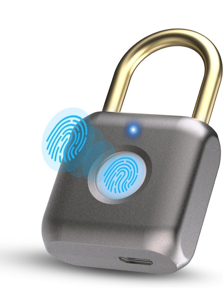 Pothunder Fingerprint Padlock, Smart Padlock, Locker Lock, Biometric Keyless...