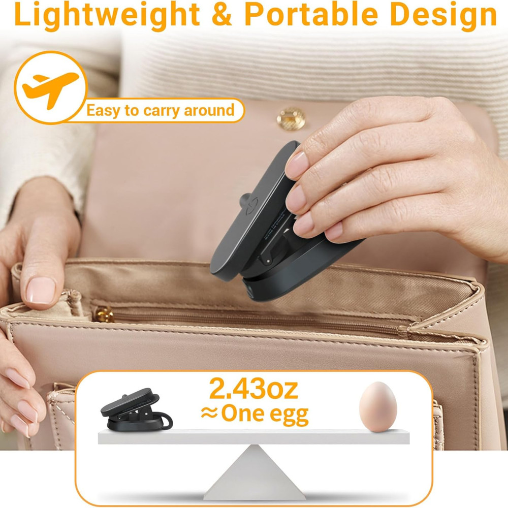 Book Light, Rechargeable Clear LED Flat Reading Light with 3 Colors Timer,