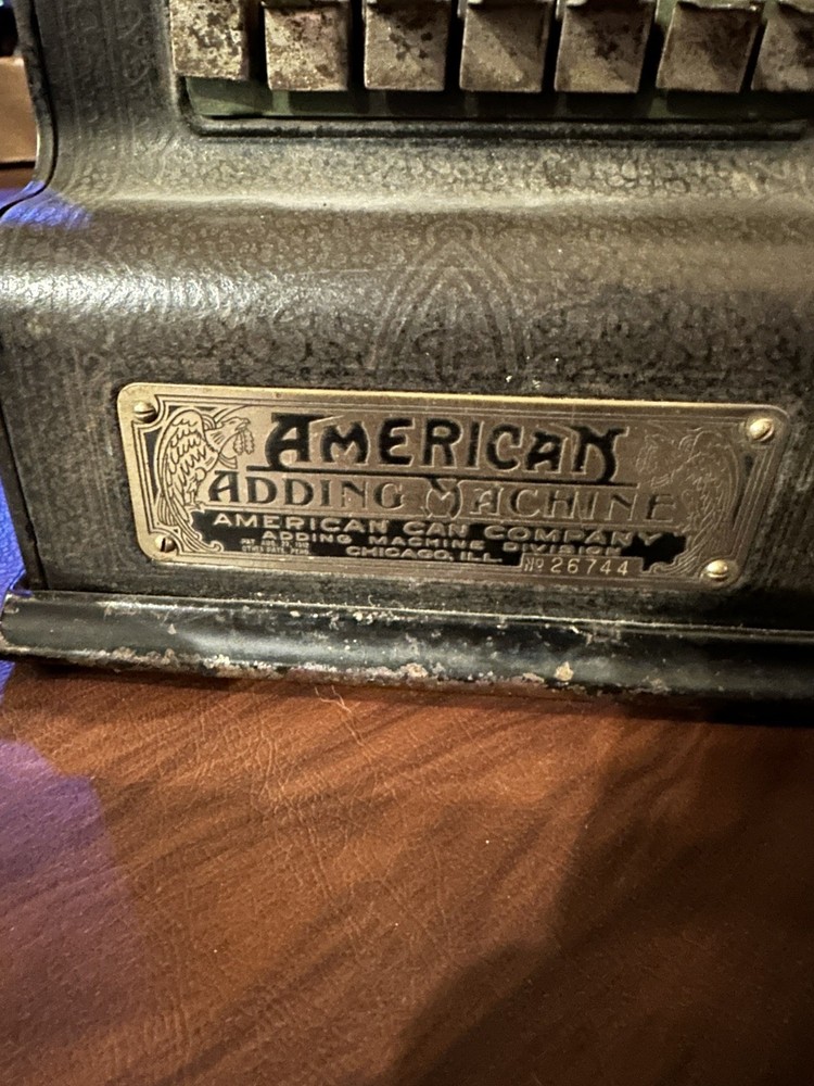 ANTIQUE - AMERICAN Adding Machine American Can Co.