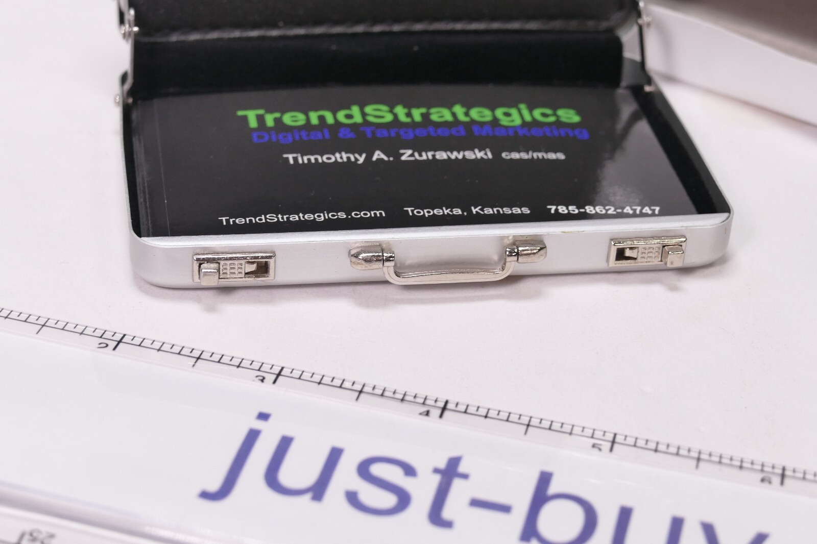 MINI Briefcase Business Card Case - Card Holder - NEWLINEPHOTO.COM LOGO