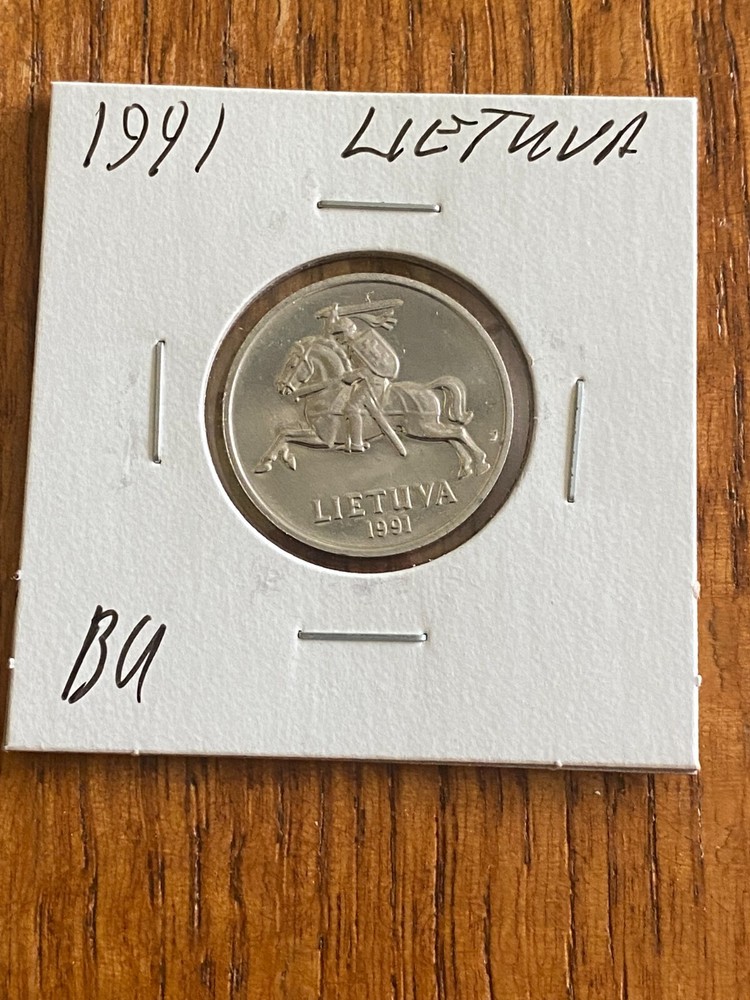 1991 LITHUANIA 2 CENTAI COIN - Uncirculated