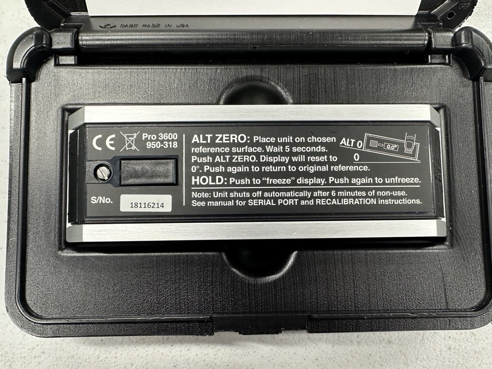 Mitutoyo 950-318 Pro 3600 Digital Protractor / Level