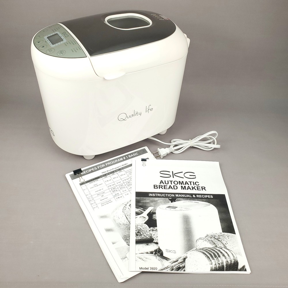 Bread Machine SKG 3920 Bread Maker Automatic Bread Machine 2LB 19 Settings w/Man