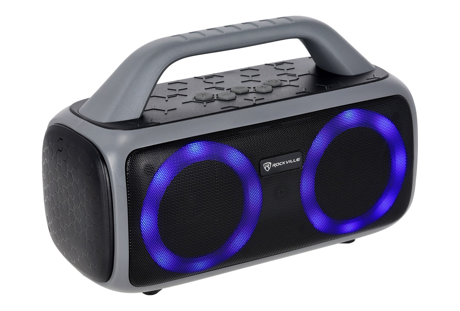Rockville RPB50 Large and Loud Portable Bluetooth Speaker with LED+Long Battery