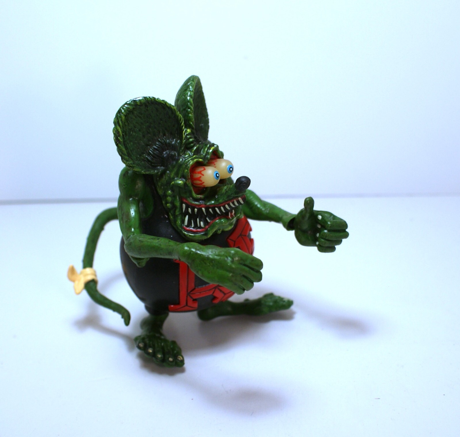 Hard to find Rat Fink " Big Daddy" ED Roth PVC Action Figure Adult collectible