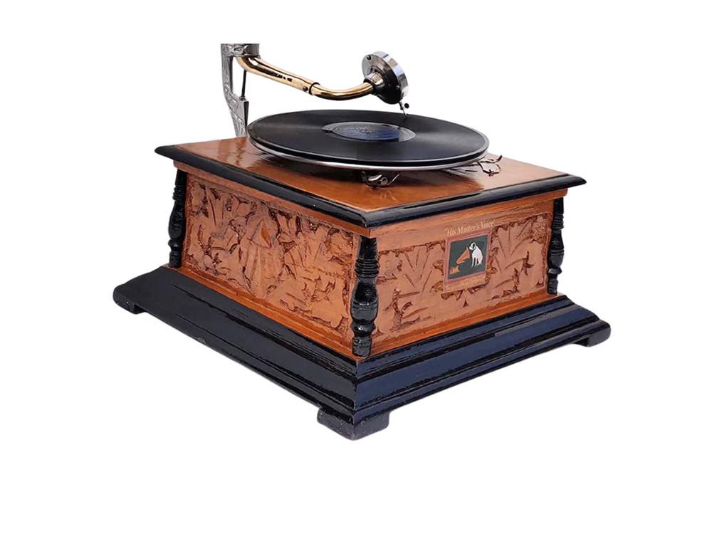 HMV Gramophone Fully Functional Working Phonograph, win-up record player