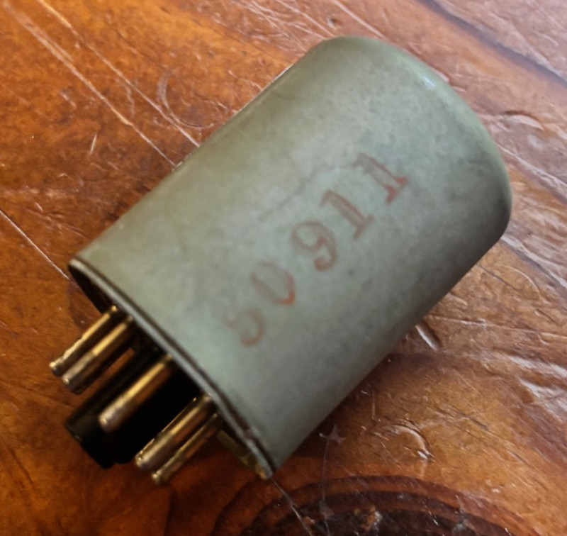 Single (1) Dukane 3A55 Tube Amplifier Microphone Transformer pulled working
