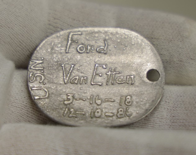 Original World War 1 US Navy Dog Tag