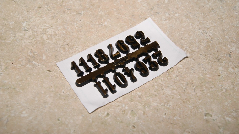 ARABIC NUMERALS 3/8 TALL