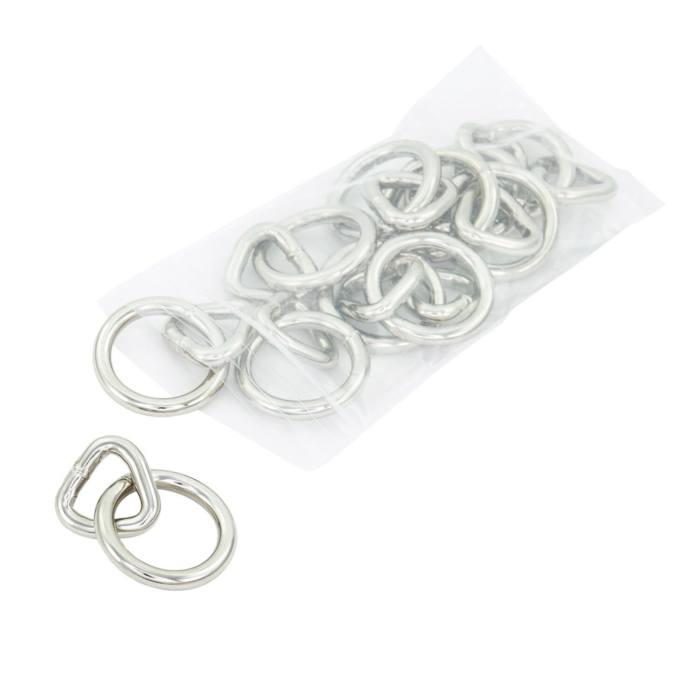 Medium 35mm Size Silver Bondage Rings - single ring - StudsAndSpikes