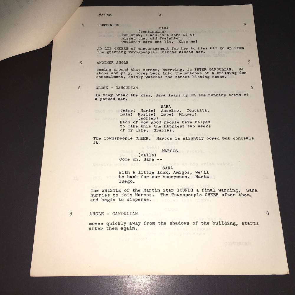 CHRYSLER THEATER (9-1-66) "STORM CROSSING" FINAL REVISED DRAFT wCASTING NOTES!