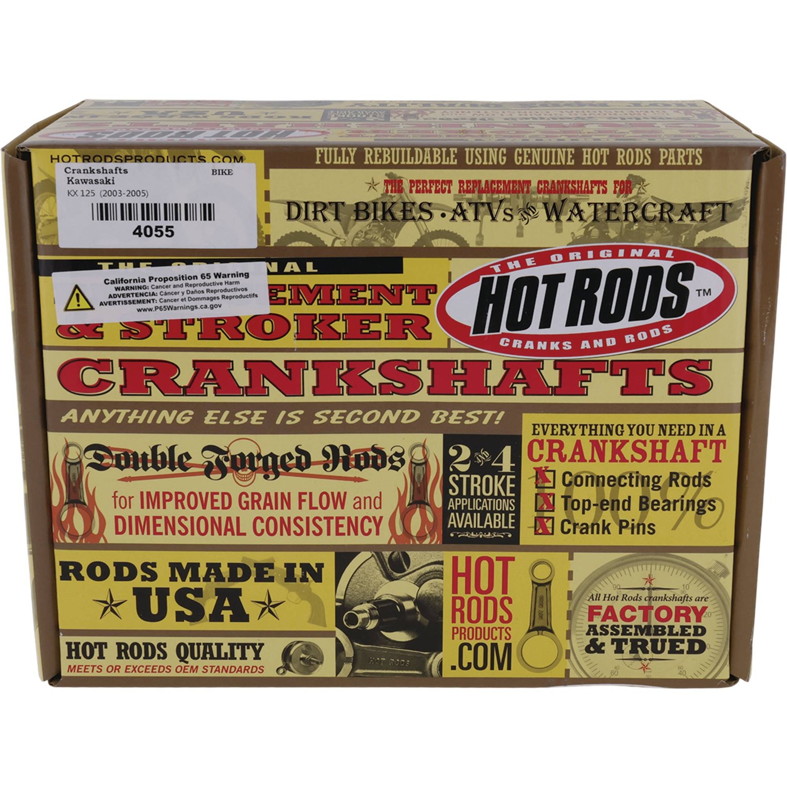 Hot Rods Crankshaft For Kawasaki KX 125 2003-2005 4055