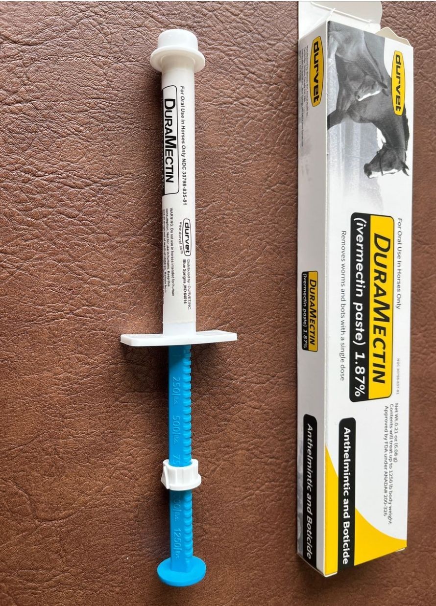 6 Pack Durvet Duramectin Equine Wormer Paste - 6 Tubes Expires 11/27
