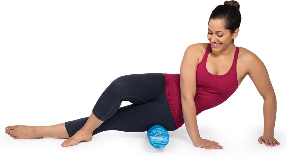 Soft Foam Roller for Physical Therapy - Blue 36" x 4"