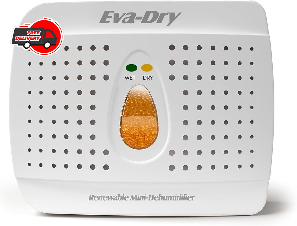 Eva-dry Wireless Mini Dehumidifier, White (E-333)