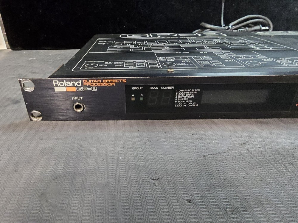Roland GP-8 Guitar Effects Processor Multi Effector Rack Unit Used