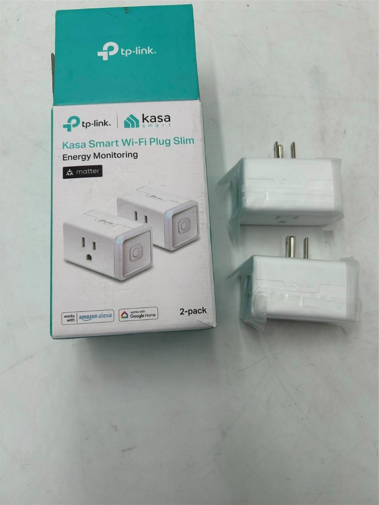 tp-LINK  KASA SMART Wi-Fi PLUG SLIM  2 PACK  WHITE