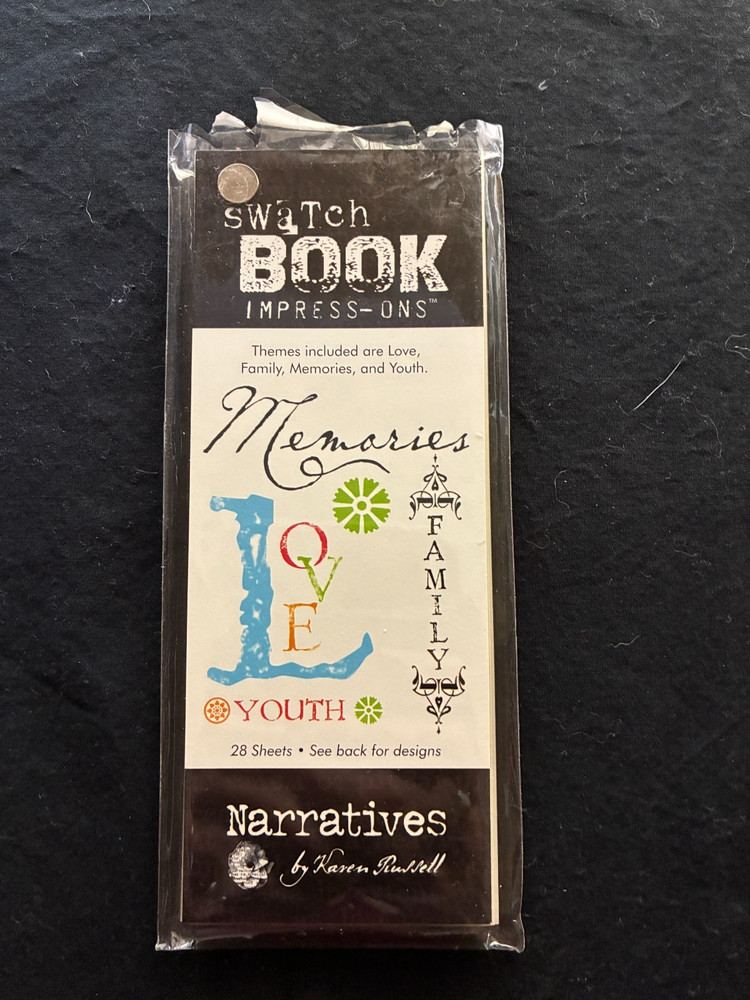 CREATIVE IMAGINATIONS ASSORTED SWATCH BOOK IMPRESS-ONS