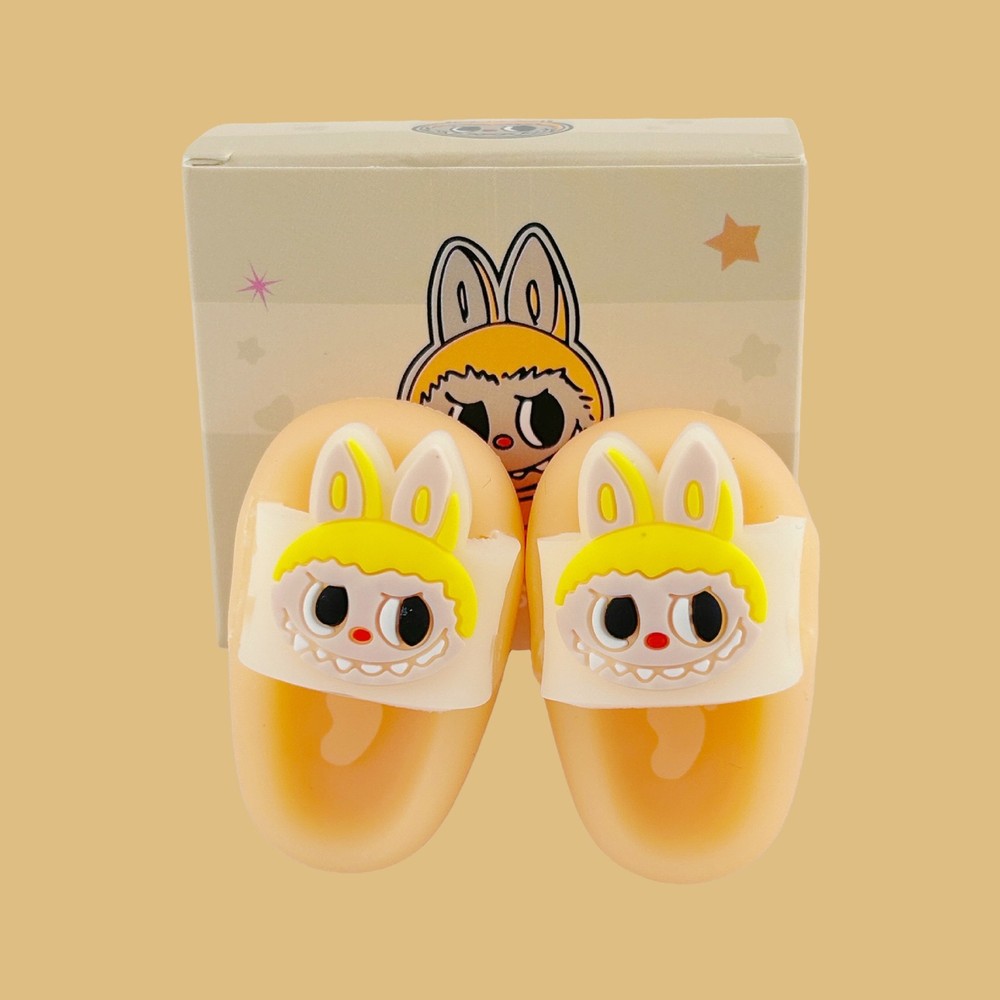 Creative cute slippers with mini rubber design