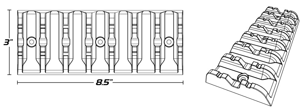Caliber - 13350 - Trailer Grip Glides