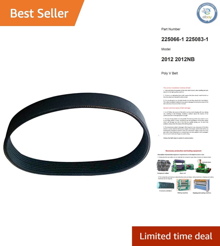 Durable Polyurethane V Belt for 2012NB Planer - Essential Replacement 1PCS