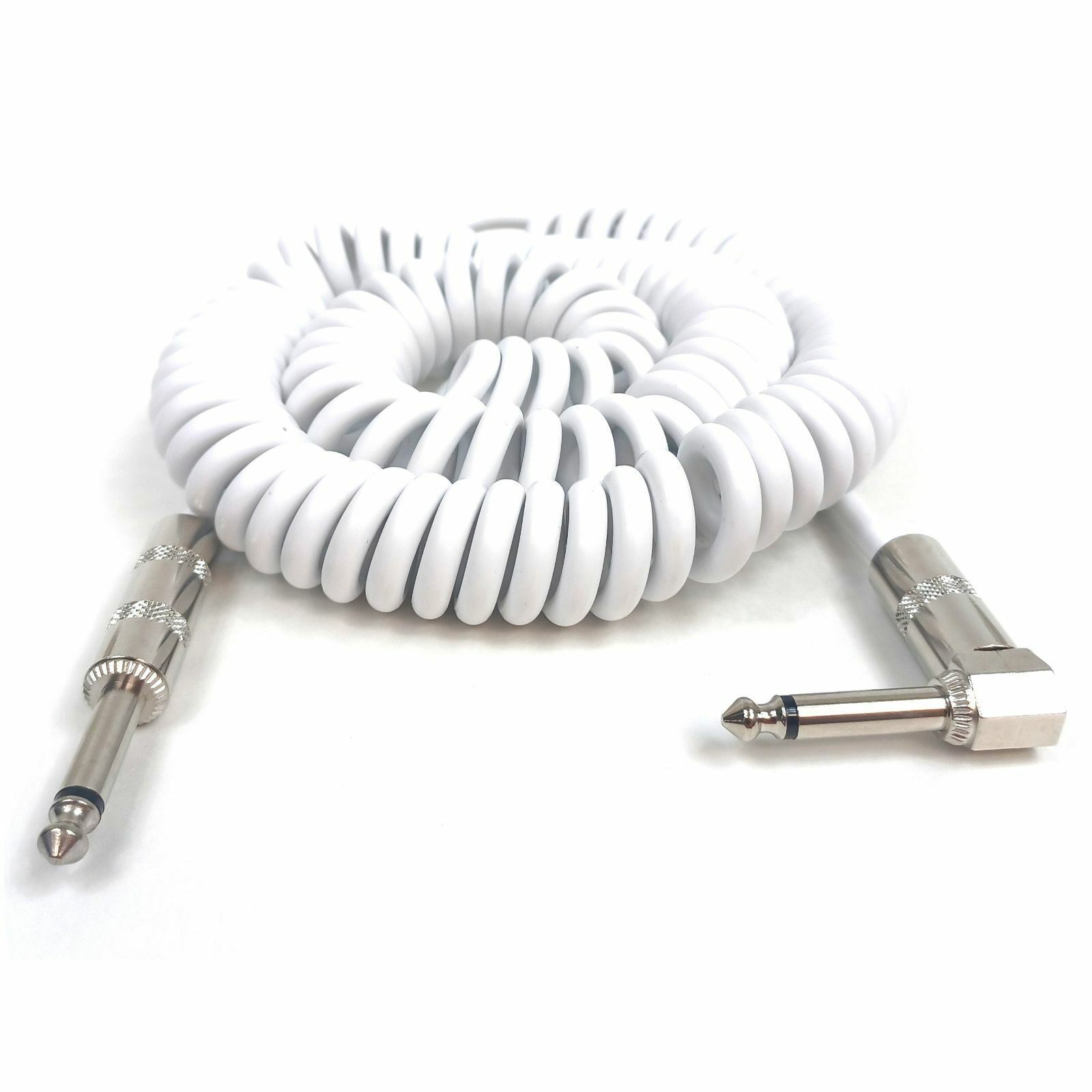 Perfektion PM204-WH Vintage Coiled 20 ft. Guitar and Instrument Cable, White