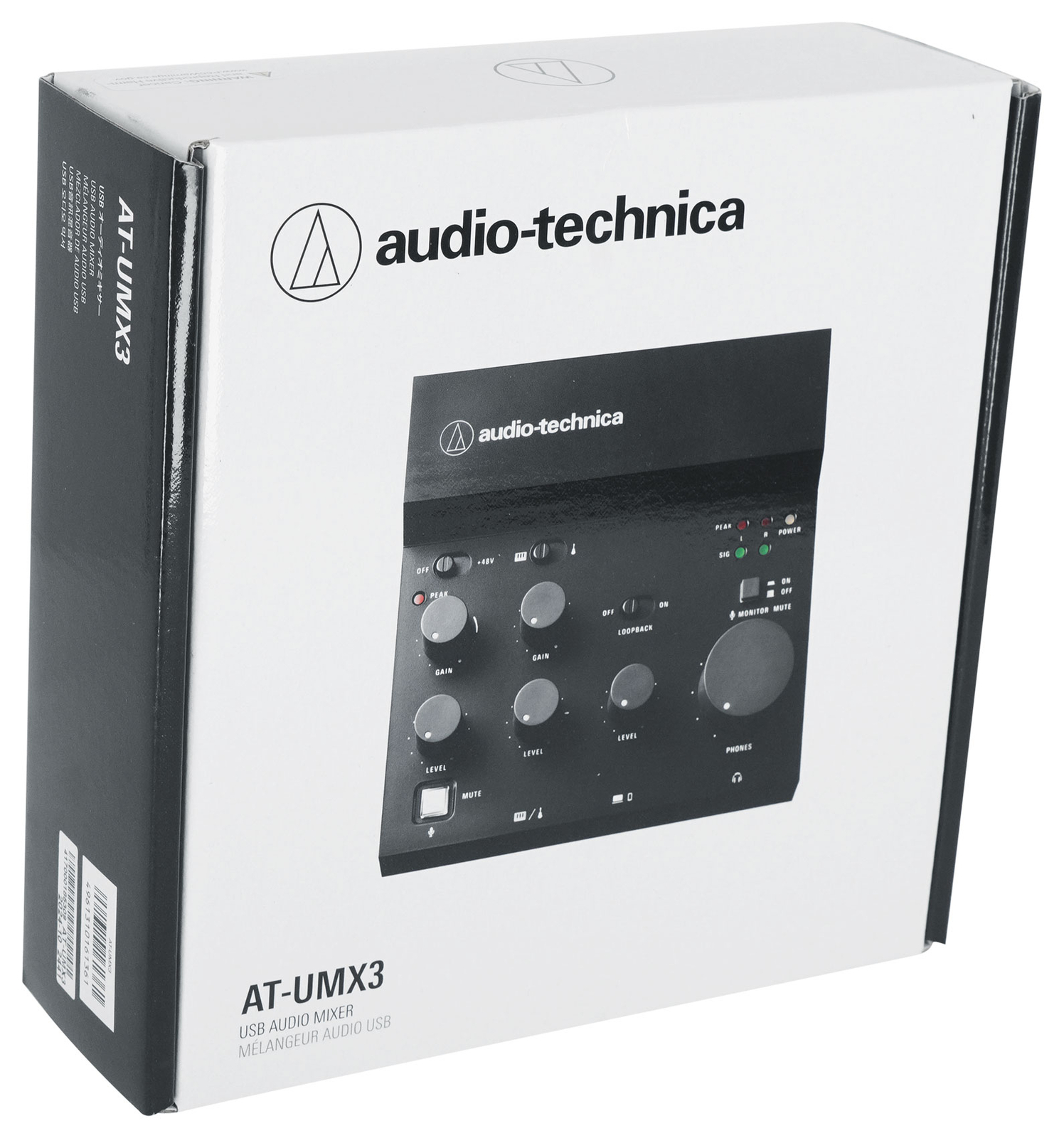 Audio Technica AT-UMX3 USB Audio Mixer - Plug-and-Play, Live Streaming Ready
