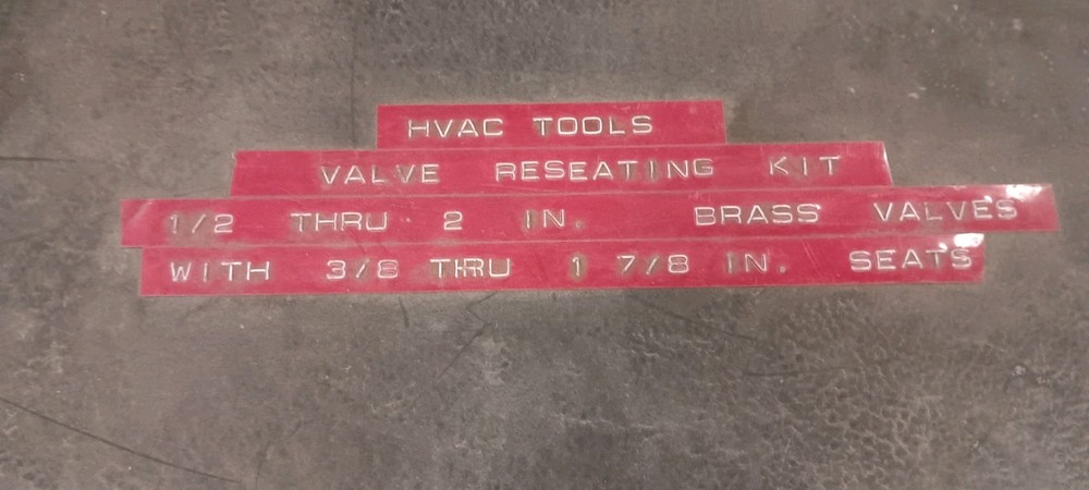 JOHNSON Controls VALVE RESEATING KIT And Valve Spring Assembly Tools