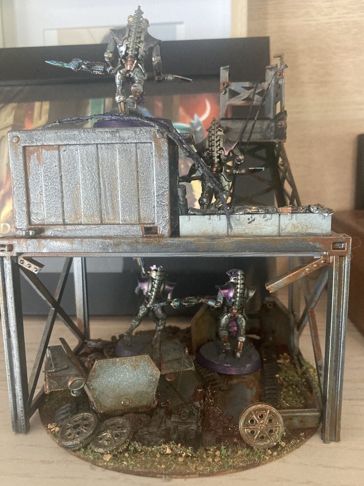 Necron Lychguards And Outpost Terrain