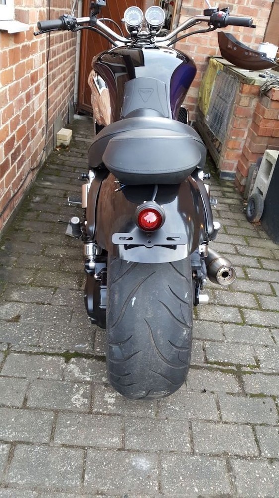 TRIUMPH ROCKET 3 SHORT - SCULPTED - REAR MUDGUARD SMOOTH