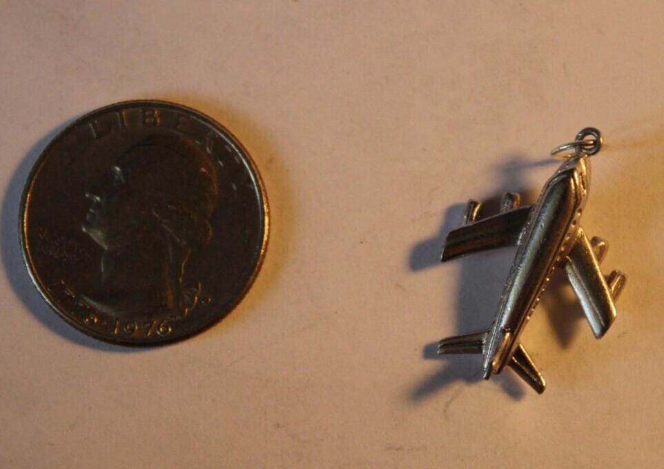 Sterling Silver Airplane Charm