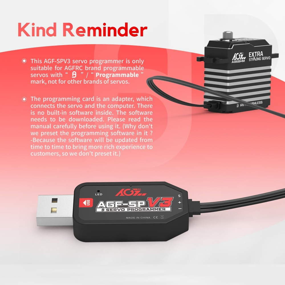 USB Servo Programmer Card for Servos with Programmable Marked(Agf-Spv3)