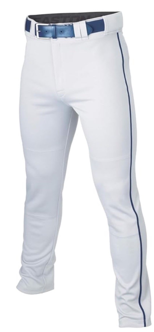 Easton Rivals Plus Men’s White With Navy Piping Full Length Baseball Pant NWT