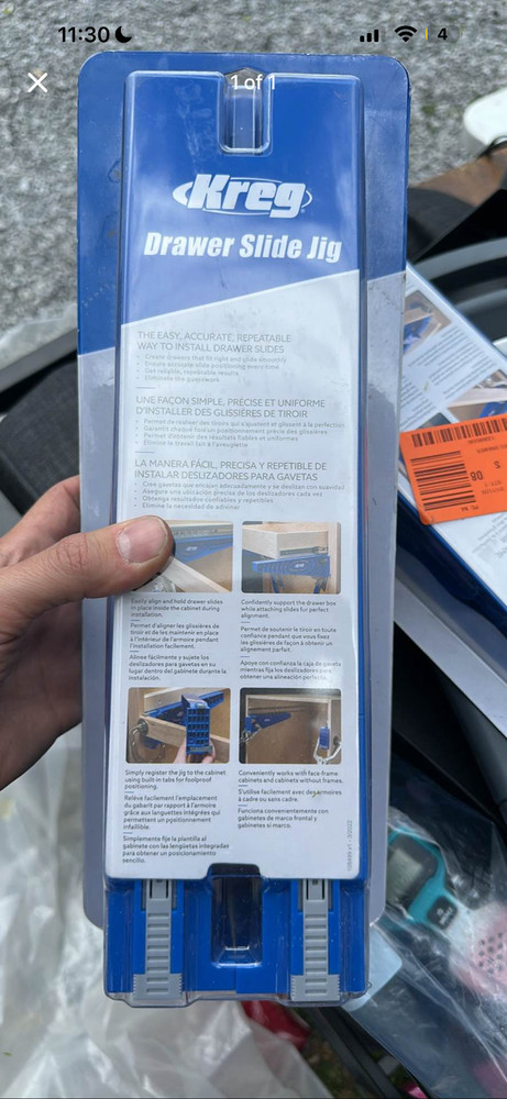 Kreg Drawer Slide Jig