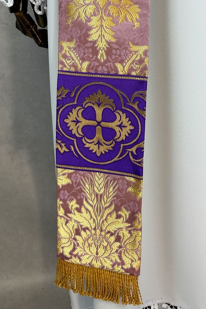 Rose Deacon Stole - quality brocade