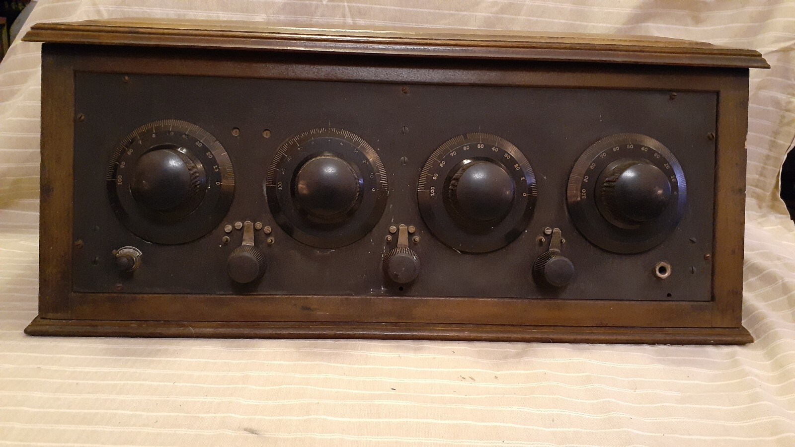 Antique Rare Ozarka 5-Tube TRF AM Battery Radio Receiver ca. 1925
