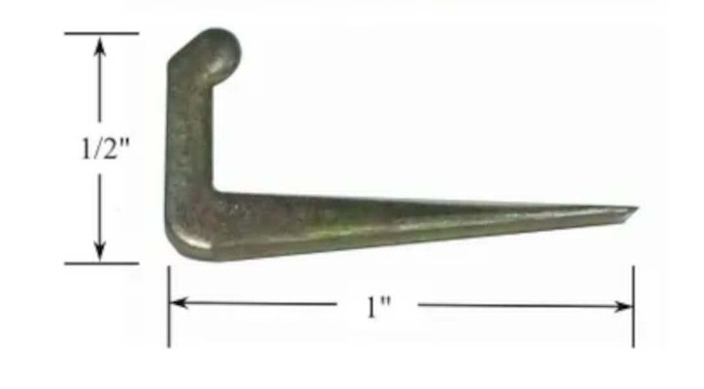 Small Brass Plated Tenter Hooks - 25 Pack