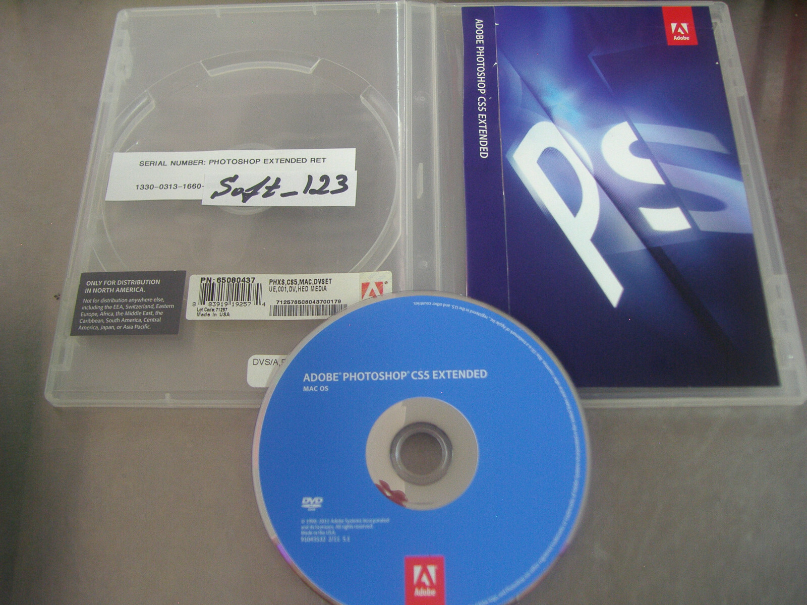 Adobe Photoshop CS5 Extended For MAC Full Retail DVD Version