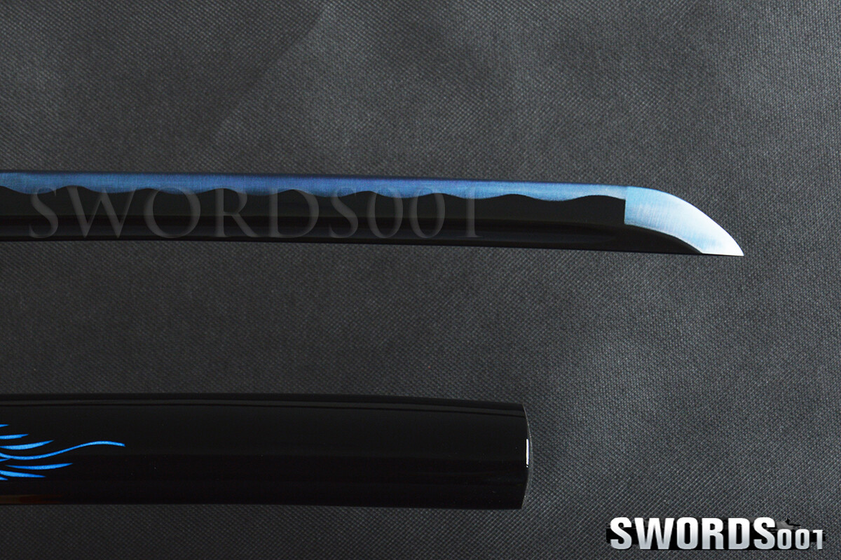 Blue Dragon Katana Japanese Samurai Sword 1095 Carbon Steel Functional Full Tang