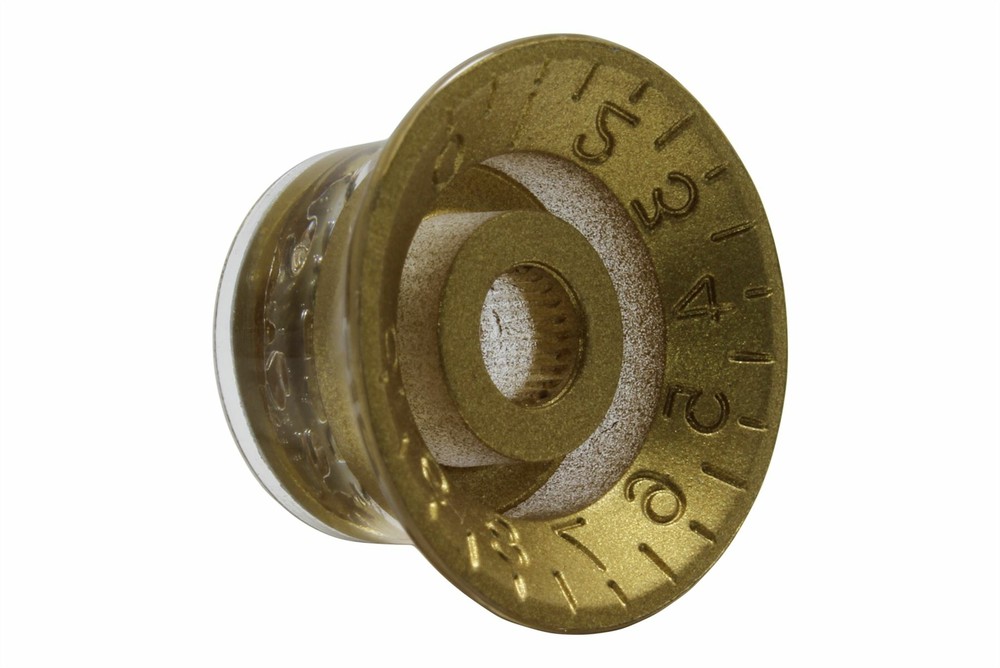 Bell Hat Knobs Gold w/Silver Reflector for Gibson USA 4pk