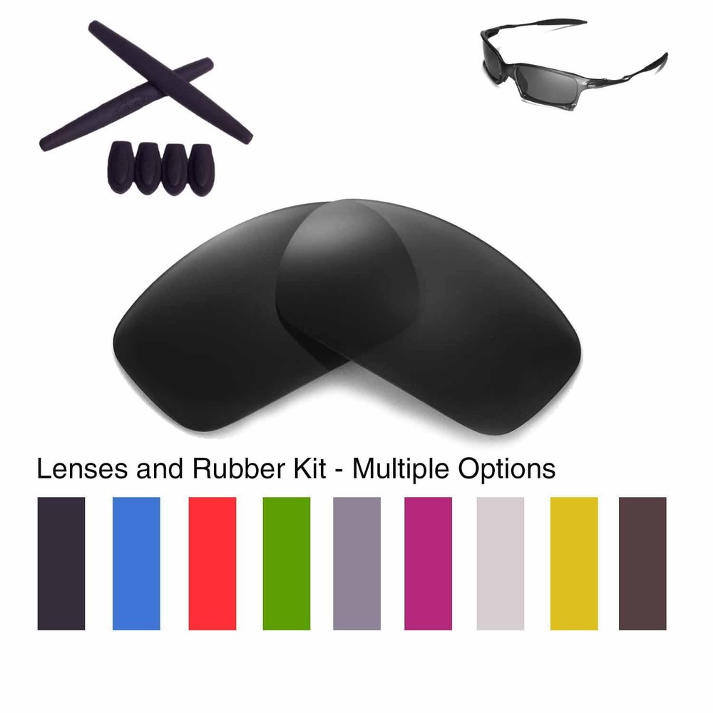 Walleva Lenses and Rubber Kit for Oakley X Squared - Multiple Options
