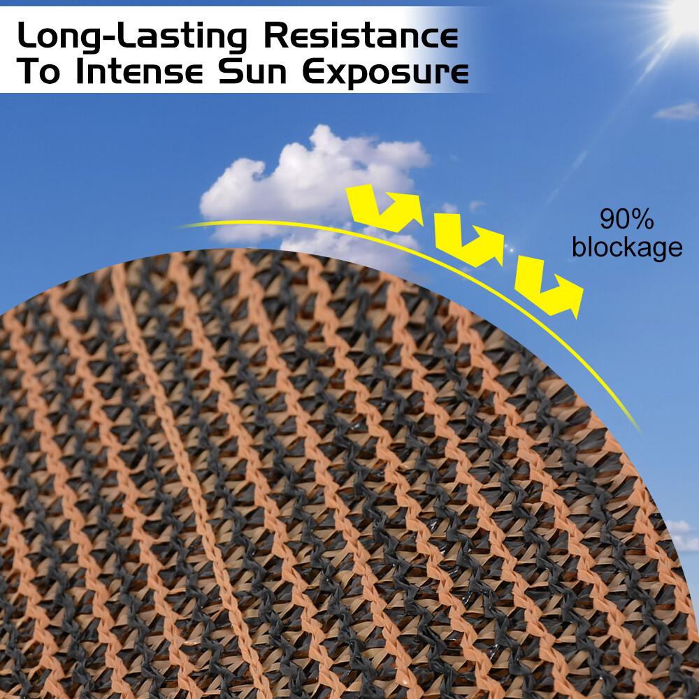 Sun Shade Sail Canopy Shelter Patio Yard Pool Mesh Cover Outdoor UV Protection