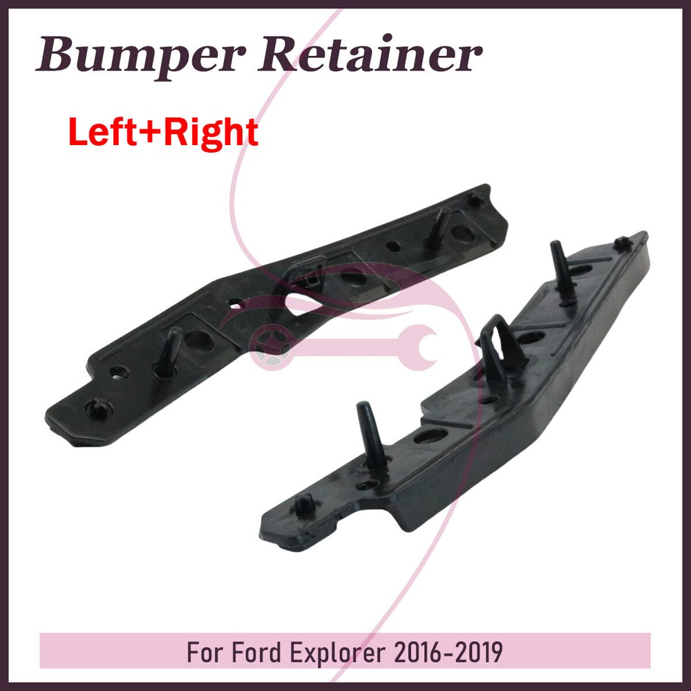 For Ford Explorer 2016-2019 Bumper Bracket Driver and Passenger Side Front Pair