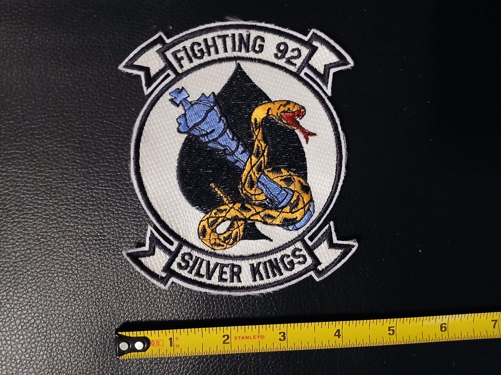 US NAVY FIGHTING SQUADRON VF- 92 SILVER KING PATCH