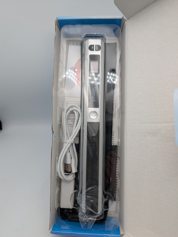 Sinmark Wand Portable Scanner Compact PS-U1 New * Open Box
