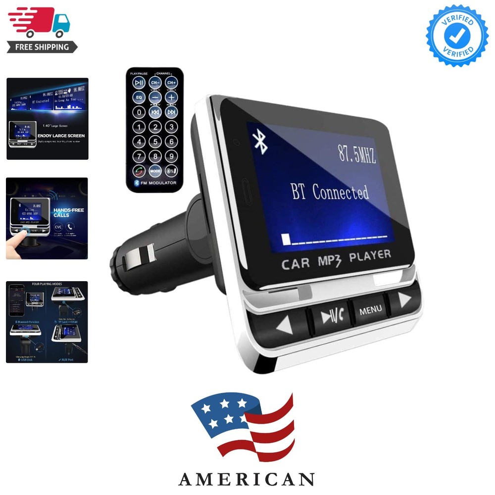 Bluetooth FM Transmitter for Car, Wireless Car Radio Adapter, Handsfree Auto ...