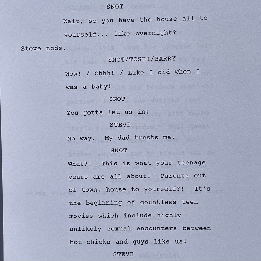 American Dad Scott Grimes 2008 Home Adrone Production Used Table Draft Script